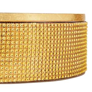 Soportes de exhibición para hogar y utensilios de cocina, vajilla hecha a mano, soporte de metal pulido dorado de forma redonda de gran tamaño más vendido - Product Image 4