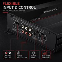 Amplificateur audio de voiture 4 canaux classe AB pleine gamme 1000W de puissance maximale pour haut-parleurs de voiture et mise à niveau stéréo KAC-PS804EX