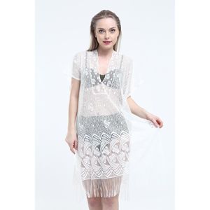 Pareo in pizzo semplice da donna - Product Image 2