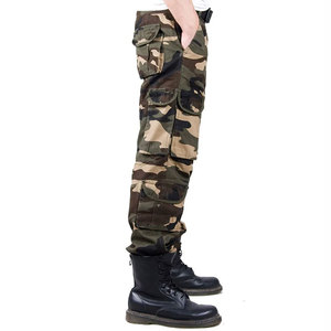 Ropa personalizada para hombre, pantalones, ropa de calle al aire libre, pantalones cargo de trabajo informales de algodón holgados para hombre con 6 bolsillos - Product Image 4