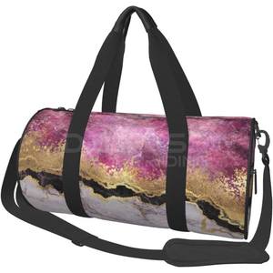 Bolsa de lona de viaje con logotipo personalizado, bolsa de gimnasio deportiva de gran capacidad, correas ajustables, lona de moda, Material de nailon, cierre de cremallera - Product Image 1