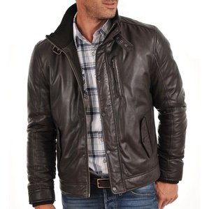 New 2024 Top Selling Men Stylish <b>Leather</b> <b>Jacket</b> Different Colors Available in Best Price <b>Leather</b> Men <b>Genuine</b> <b>Leather</b> <b>Jacket</b> - Product Image 6