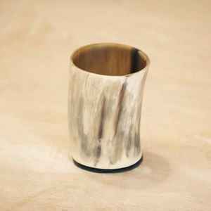 Gafas de cuerno para beber vikingo Natural hechas a mano de la mejor calidad, cristal de cuerno corto de Ángel, producto más vendido, Exportación de Color Natural - Product Image 3