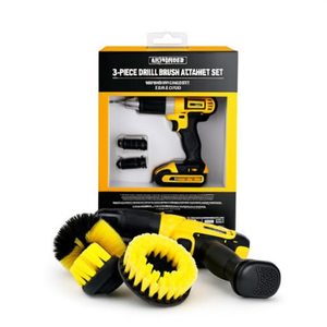 Juego de 3 Cepillos para Taladro para Limpieza de Baños, Duchas, Ruedas y Asientos de Automóviles - Product Image 3