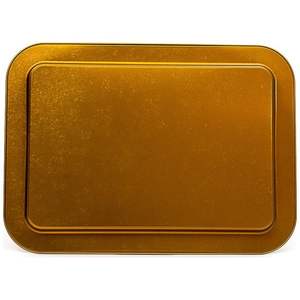 Cage à Oiseaux Vintage Illustration 310x430mm Plateau de Service Rectangulaire Elégant Rotin Cuivre Bois avec Oiseaux Colorés - Product Image 3