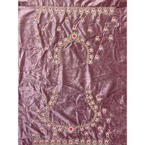 Precioso Lehenga Choli de Terciopelo Lavanda con Bordado Dori para Damas de Honor - Product Image 2