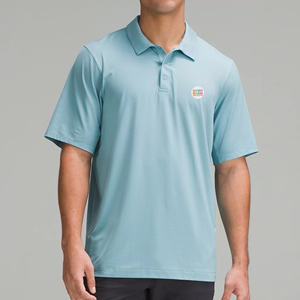 Diseño personalizado de los hombres para la camisa de manga corta de polo de alta calidad 100% algodón piqué transpirable estilo casual sólido-directo de Bangladesh - Product Image 1