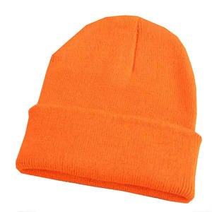 หมวกบีนนี่ถักสำหรับผู้ใหญ่หมวกบีนนี่สีแนวสตรีทใส่สบายมีบริการ OEM สำหรับฤดูหนาว - Product Image 5