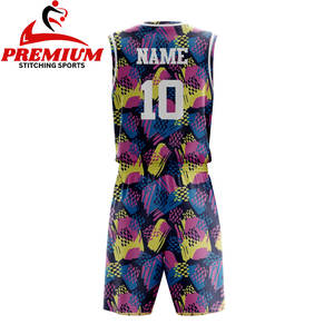 Ensembles de maillots et shorts réversibles respirants imprimés 2025, sublimation intégrale personnalisée, uniformes de basketball à séchage rapide - Product Image 4