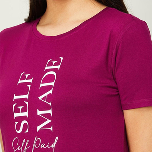 T-shirt pour femmes de haute qualité, prix de gros, manches courtes, dernière mode, séchage rapide, col rond, t-shirt pour femmes en vente - Product Image 5