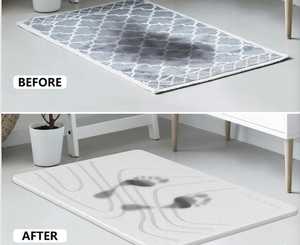 Tapis de bain en pierre de terre de diatomée TerraDry |   Tapis de salle de bain super absorbant et à séchage rapide, antidérapant, tapis de bain à séchage rapide - Product Image 5