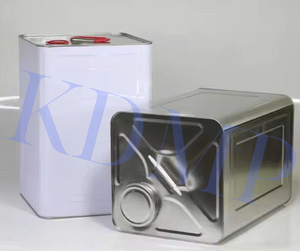 Emballage sûr de boîte de conserve carrée de qualité supérieure 18L (blanc/or/argent) impression personnalisée pour l'industrie alimentaire domestique-fabrication OEM - Product Image 3