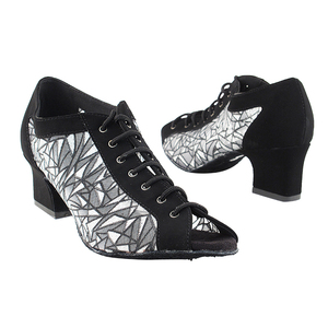 Modello 1643 scarpe da ballo da ballo morbide molto fini di media larghezza con fodera in pelle scamosciata soletta in gomma per stivali da ballo latino - Product Image 1