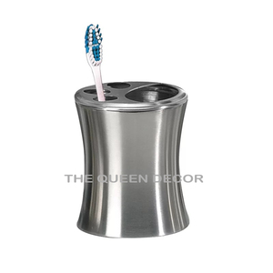 Pulido brillante de forma redonda de Metal de acero inoxidable con soporte para cepillo de fregona, suministros de baño para el hogar, venta a granel - Product Image 6