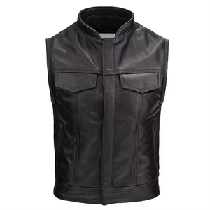 Vêtements sur mesure pour hommes et femmes, vêtements de course moto, gilets, veste de motard en cuir véritable réversible pour homme - Product Image 1