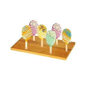 Chất lượng tốt nhất bằng gỗ Ice Cream chủ đứng đáng ngưỡng mộ chất lượng Baking Waffle Cone bánh làm mát khay hiển thị Rack Top bán