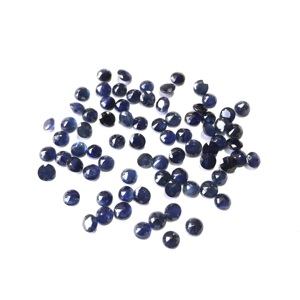 4mm di zaffiro blu naturale rotondo pietre sciolte sfaccettate zaffiro pietra naturale per la creazione di gioielli prezzo all'ingrosso Vivaaz gemme