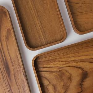 Bandeja de servicio de madera de alto estándar Café para el hogar Cocina restaurante Bandeja DE SERVICIO DE MADERA Natural hecha en la India - Product Image 5
