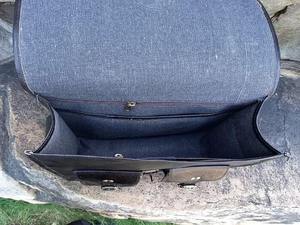 Sac latéral de moto en cuir véritable fait à la main, grand sac de moto - Product Image 5