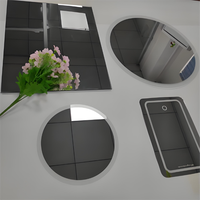 Miroir en verre trempé nano anti-oxydation pour salles de bain, studios de danse, gymnases, salles de yoga et miroirs haute définition.