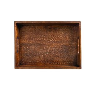 Bandeja de servicio de madera de acacia de lujo multifuncional para aperitivos, desayuno, charcutería, bodas, fiestas y uso en restaurantes - Product Image 4