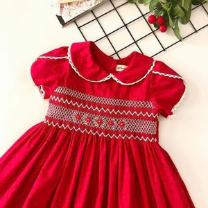 Handmade Smocked Soft Linen Dress for <b>Baby</b> Girls Casual Style for Toddler's <b>First</b> Birthday OEM Made in Vietnam - Product Image 2