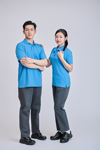 Tissu piqué en polyester tricoté FMF, extensible dans les 4 sens, 200g, respirant, séchage rapide, imprimé par transfert thermique, brodé pour chemise, bleu ciel - Product Image 4