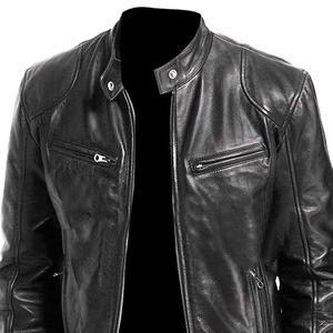 Precio de fábrica de calidad premium Nuevo diseño de moda Tu propia chaqueta de cuero Chaqueta de cuero personalizada para hombres - Product Image 6