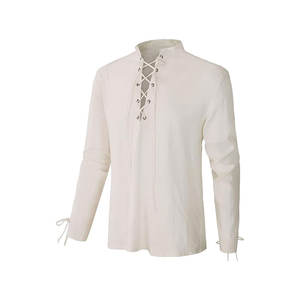 Traje de recreación Camisa con cordones Vendaje Top Ropa de mediana edad - Product Image 4