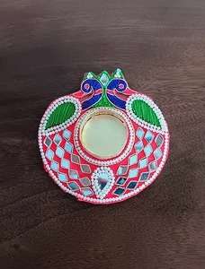 เชิงเทียนแขวนรูปดอกบัวทำด้วยมือทำจากพลาสติกอินเดียสำหรับงานแต่งงานและดิวาลีตกแต่งบ้านกลางแจ้ง - Product Image 3