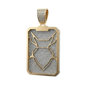 Pendentif Hip Hop Personnalisé Haut de Gamme Unisexe Plaqué Or Pendentif Diamant Cultivé en Laboratoire pour Mariages, Fêtes ou Cadeau d'Affection Hindouiste - Product Image 2