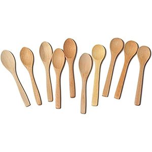 Mini cuchara de madera grande única, cubertería con logotipo personalizado, tamaño personalizado, precio barato, fabricado en la India - Product Image 2