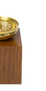 Meilleures ventes Brûleur d'encens moderne en bois et métal avec incrustation à carreaux Décoration d'intérieur de luxe Ensemble cadeau pour la décoration du Ramadan du Moyen-Orient et du Golfe - Product Image 6