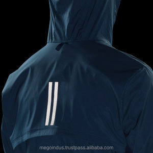 <b>Men's</b> Custom Logo <b>Summer</b> Casual Two-Piece Reflective Tracksuit Set Including <b>Jacket</b> and Shorts-for Outdoor Activities - Product Image 6