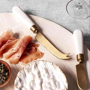 Good Quality Professional Stainless Steel Brass 3 Pieces Set Cheese Knives Set Home Hotel <b>Kitchenware</b> - Product Image 3