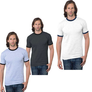 T-shirt personnalisé Next Level & Bella + Canvas avec logo de marque, bordure contrastée, en polycoton doux, unisexe - Product Image 3