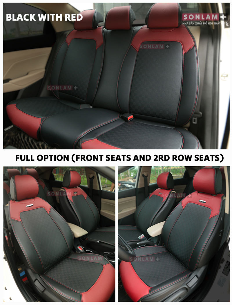 ฟูลออปชั่น (หน้าและหลัง) - สีดำแดง