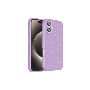 Funda de Silicona con Brillantina de Lujo para iPhone 16 Plus, Funda Protectora de Primera Calidad con Función de Protección para el Teléfono - Product Image 1
