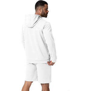 Pullover Boxy Hoodie Sweat <b>Shorts</b> Set Cotton Polyester <b>Fleece</b> Personalized Blank Sports Tracksuit for <b>Men</b> - Product Image 4