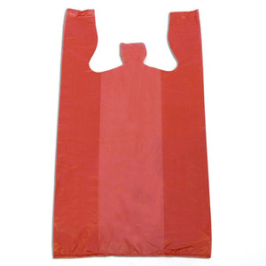 Sac fourre-tout personnalisé en LDPE bioplastique écologique, sans coloration, pour supermarché, avec découpe en W, pour T-shirt, gilet, sac de courses, taille personnalisée, pour entreprise - Product Image 1
