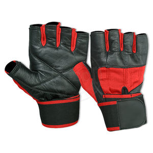 Gants de gymnastique en cuir Gants d'haltérophilie et de musculation unisexes avec support de poignet - Product Image 1