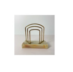 Tarjeteros de mármol de latón, soporte de tarjeta de exhibición de escritorio, tarjeteros de negocios y menú para boda, oficina, restaurante, Hotel - Product Image 3