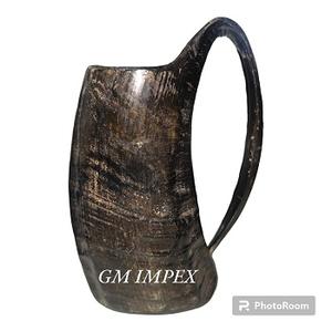 Logo personnalisable Viking chope à bière corne à boire haute qualité polie alimentaire sûre options de taille durable pour la décoration de la maison - Product Image 3