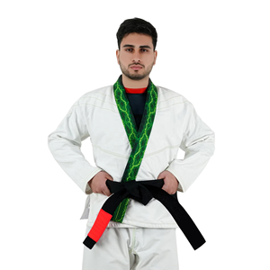 Ensembles d'uniformes de compétition de karaté professionnels, design personnalisé, 100% coton, respirants, légers, teints, durables, avec logo frontal - Product Image 1