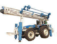 Machine de forage hydraulique de puits d'eau montée sur chariot de haute qualité PRL PDTHR-100, 100 mètres, 4 tonnes, 1000W, garantie 1 an