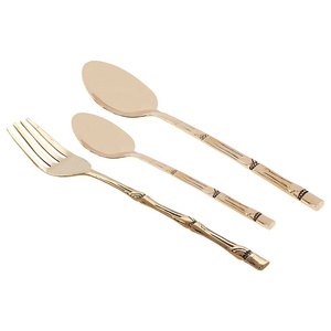 Juego de Cubiertos de acero inoxidable con mango de diseño pulido de espejo alto para que todos lo usen fácilmente - Product Image 6