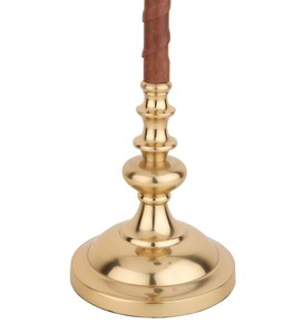 Portavelas de Metal dorado elegante, diseño de Tapper elegante, decoración navideña de lujo única, portavelas de Metal de calidad de tendencia - Product Image 4