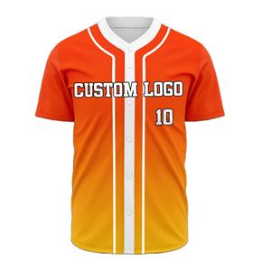 Maillot de baseball personnalisé par sublimation pour homme, respirant, en polyester, avec broderie et impression - Product Image 5
