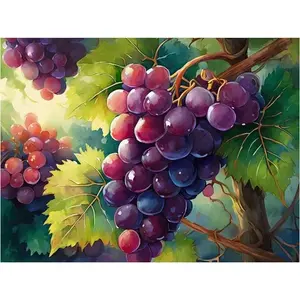 Racimo de uvas Still Life Tile Mural para cocina y baño Ducha Pared Backsplash - Product Image 1