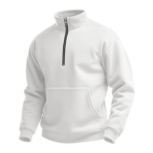 Sweat à capuche décontracté à manches longues pour hommes en plein air col haut poche zippée sweat confortable coupe ample automne hiver Streetwear - Product Image 6